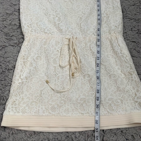 A.Brand Cream Lace Overlay Mini Dress - Picture 16 of 16